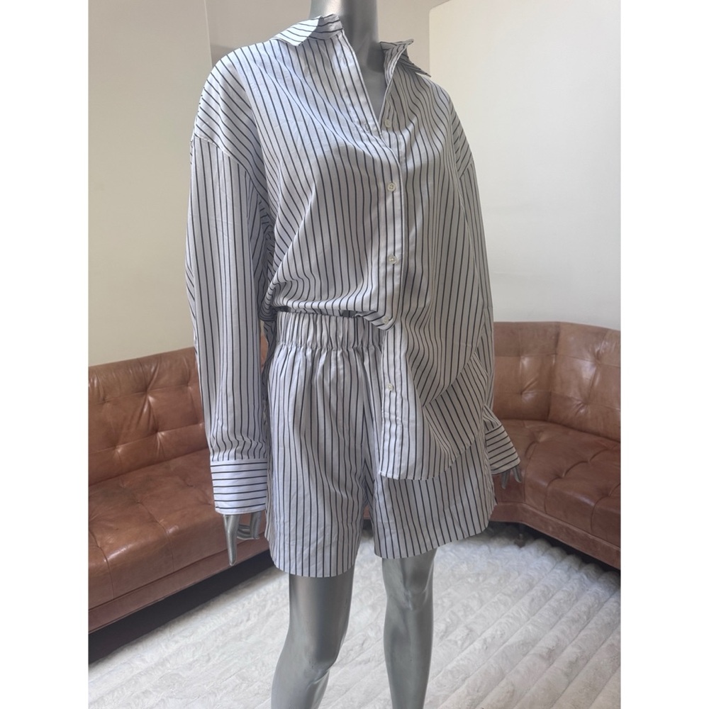 Striped Button-Down short set - Picture 2 of 8
